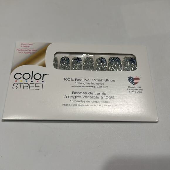 NWT Color Street "Ice Ice Maybe" Glitter Snowflakes Nail Strips - Picture 2 of 5